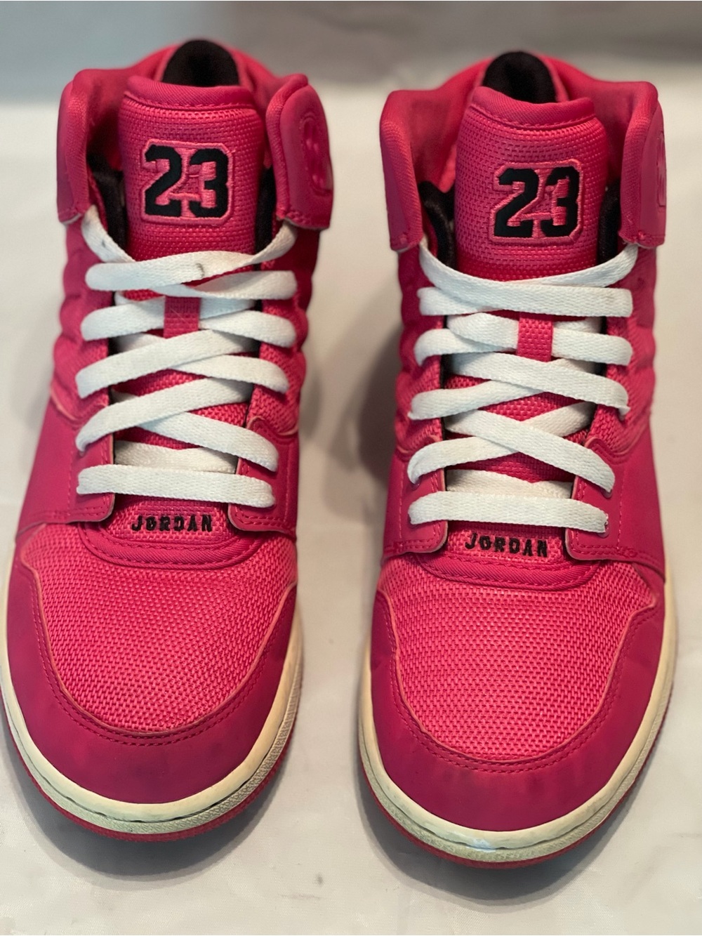Jordan Kids Pink High-Top Sneakers with '23' Detail